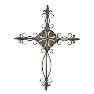 29 in. Charlie Metal Gray Wall Decor