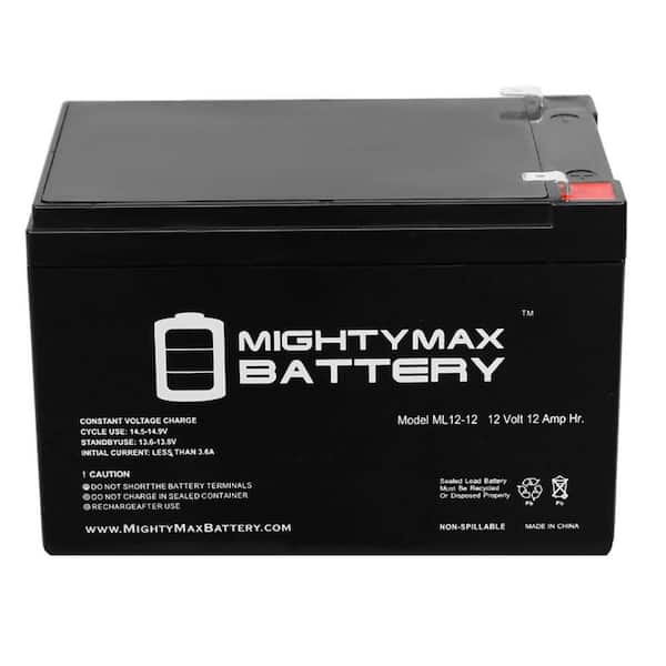 Mighty Max Battery 12V 12Ah Battery for Daiwa 500 Electric Fishing Reel + 12V Charger