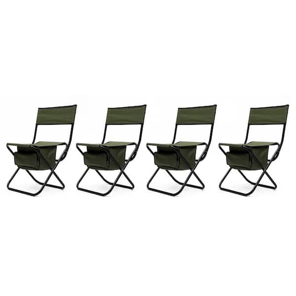 Otryad Folding Outdoor Table and Chairs Set for Indoor, Outdoor Camping, Picnics, Beach, Backyard (Set of 3)