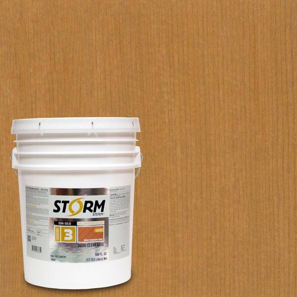 Storm System Category 3 5 gal. Natural Exterior Semi-Solid Dual Dispersion Wood Finish