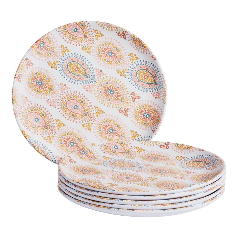 8-1/2-Inch Paisley Splash Heavy Duty Disposable Plate, 48-Pack