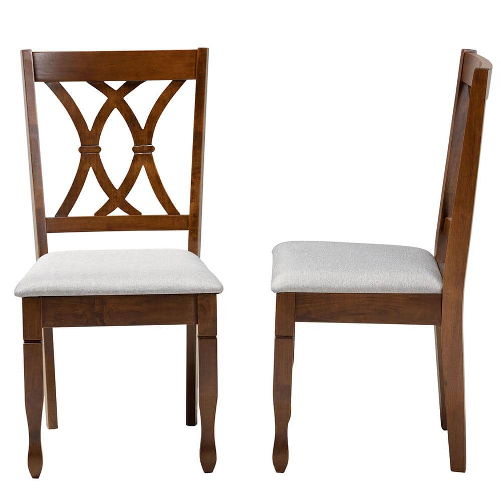 Augustine Sand Cane-Back Wood Side Chair