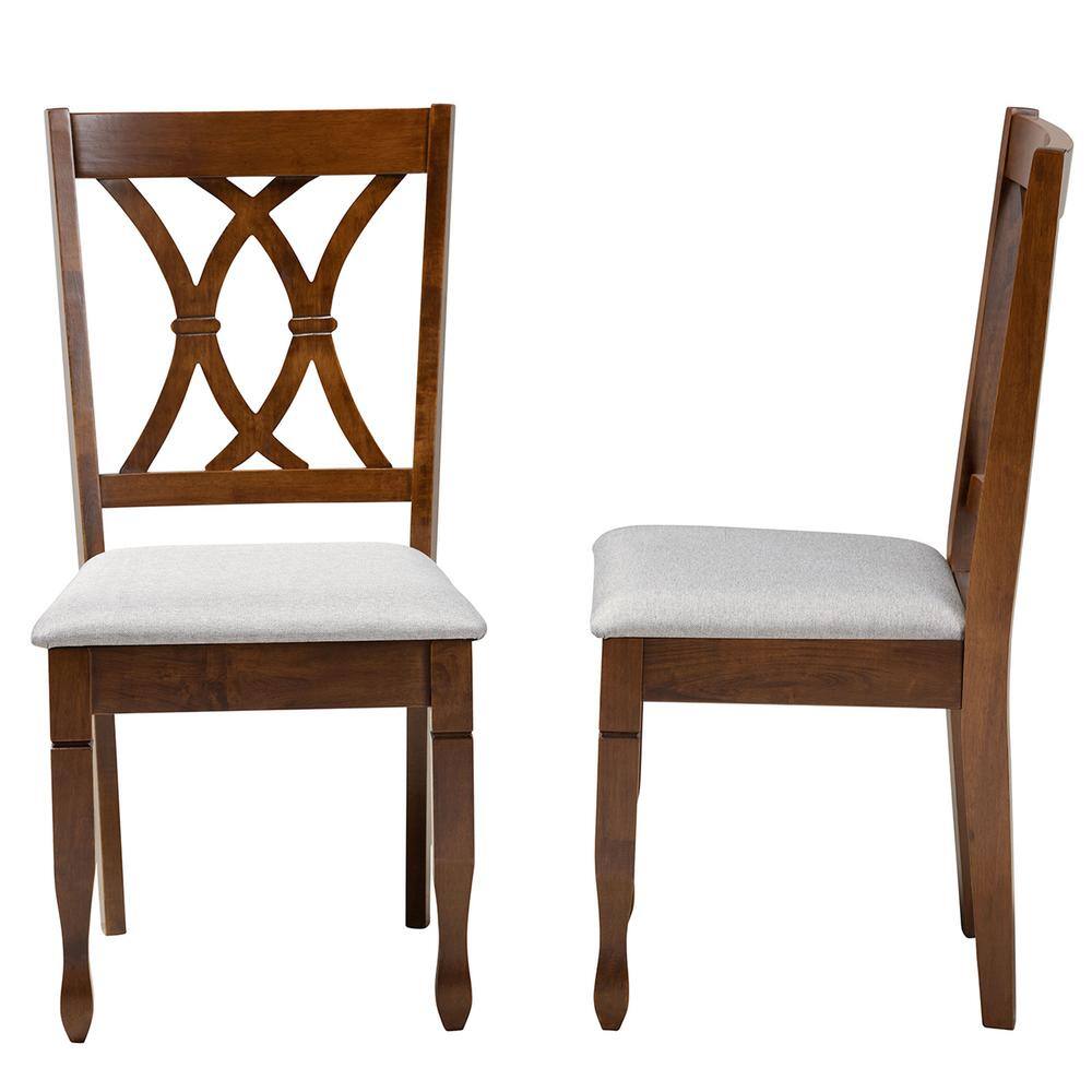 Augustine Sand Cane-Back Wood Side Chair