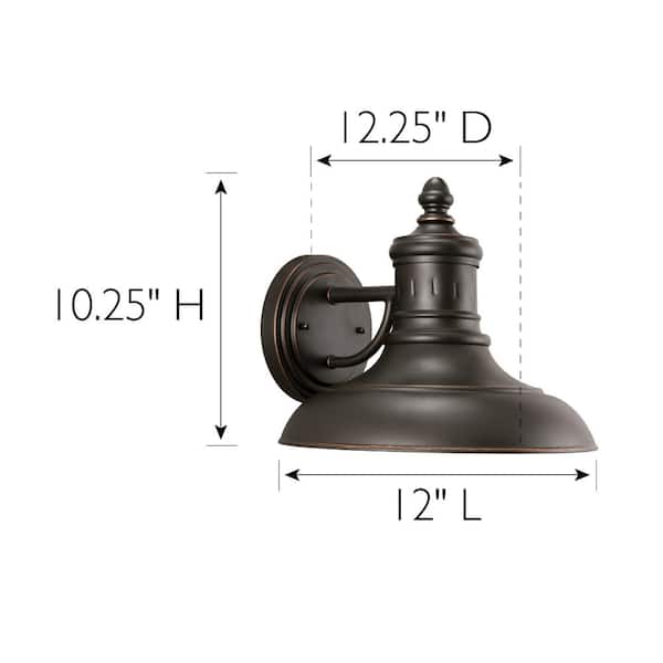 Monterey Oil-Rubbed Bronze Outdoor Wall-Mount Dark-Sky Barn Light Sconce
