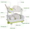 Oumilen White Standing Dish Rack PSHK107 - The Home Depot