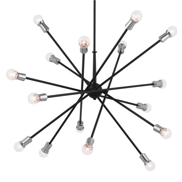 Kichler Armstrong 16-Light Black Modern/Contemporary Chandelier