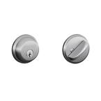 B60 Series  Satin Chrome Single Cylinder Deadbolt Certified Highest for Security and Durability