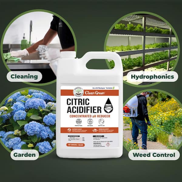 1 Gal. Citric Acidifier - Concentrated Liquid Citric Acid Solution - pH  Down for Cleaning, Agriculture and More