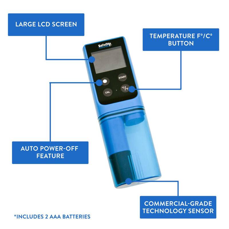 Safe-Dip 6-in-1 Electronic Pool and Spa Water Tester