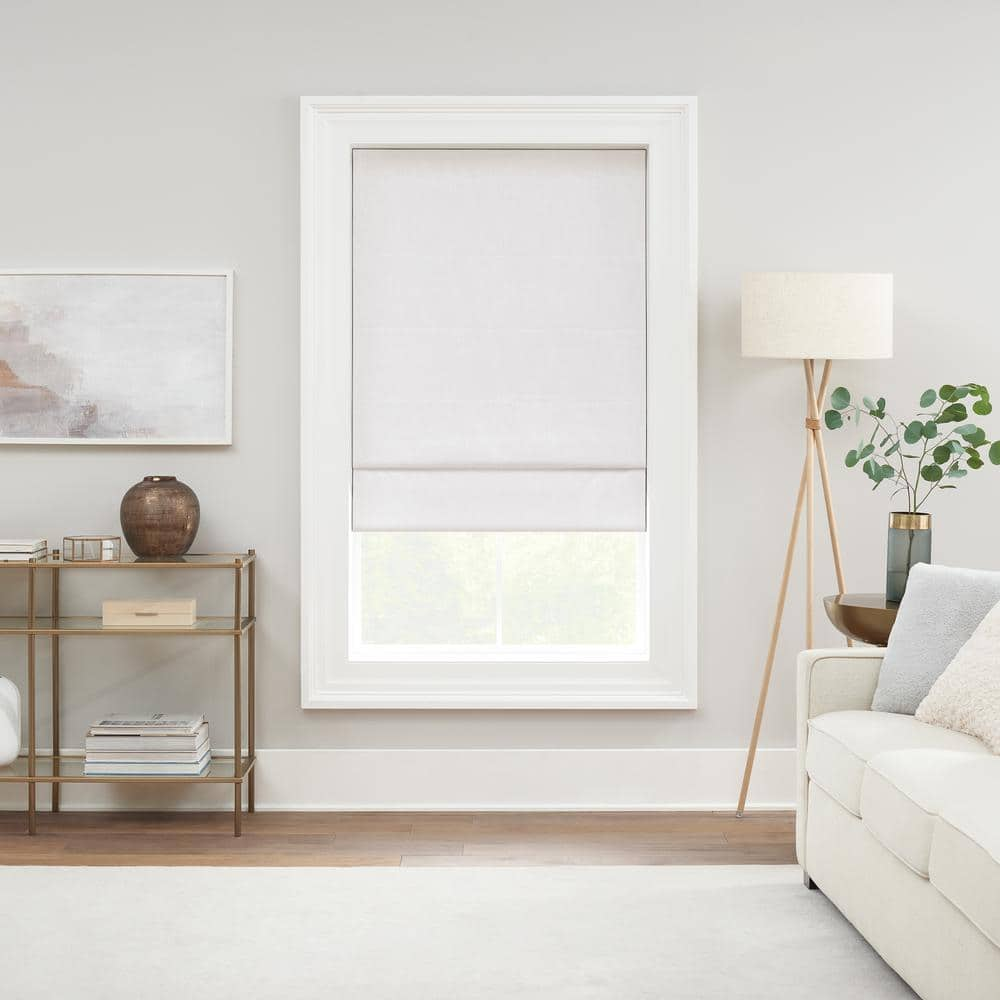 2 deals new Roman shades blinds white 17x85