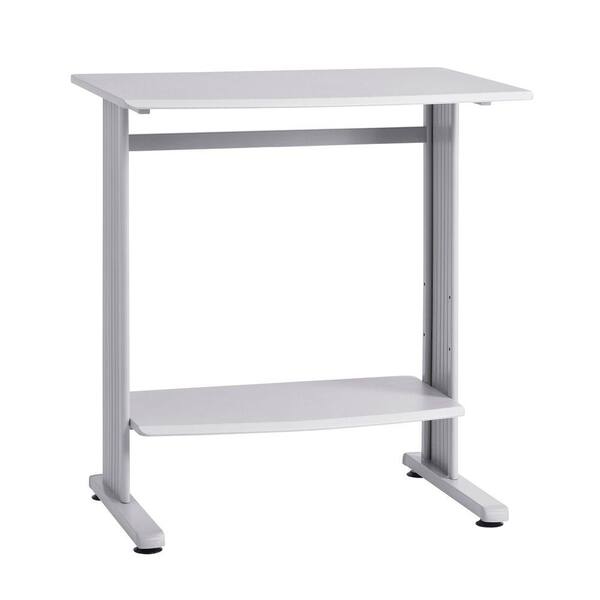 Buddy Products 36.8 in. Rectangular Gray Standing Desks with Cable Management