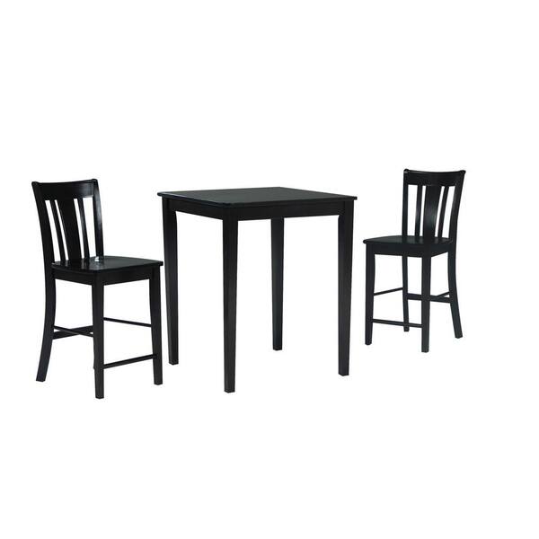 International Concepts 3-Piece Rich Mocha Bar Table Set