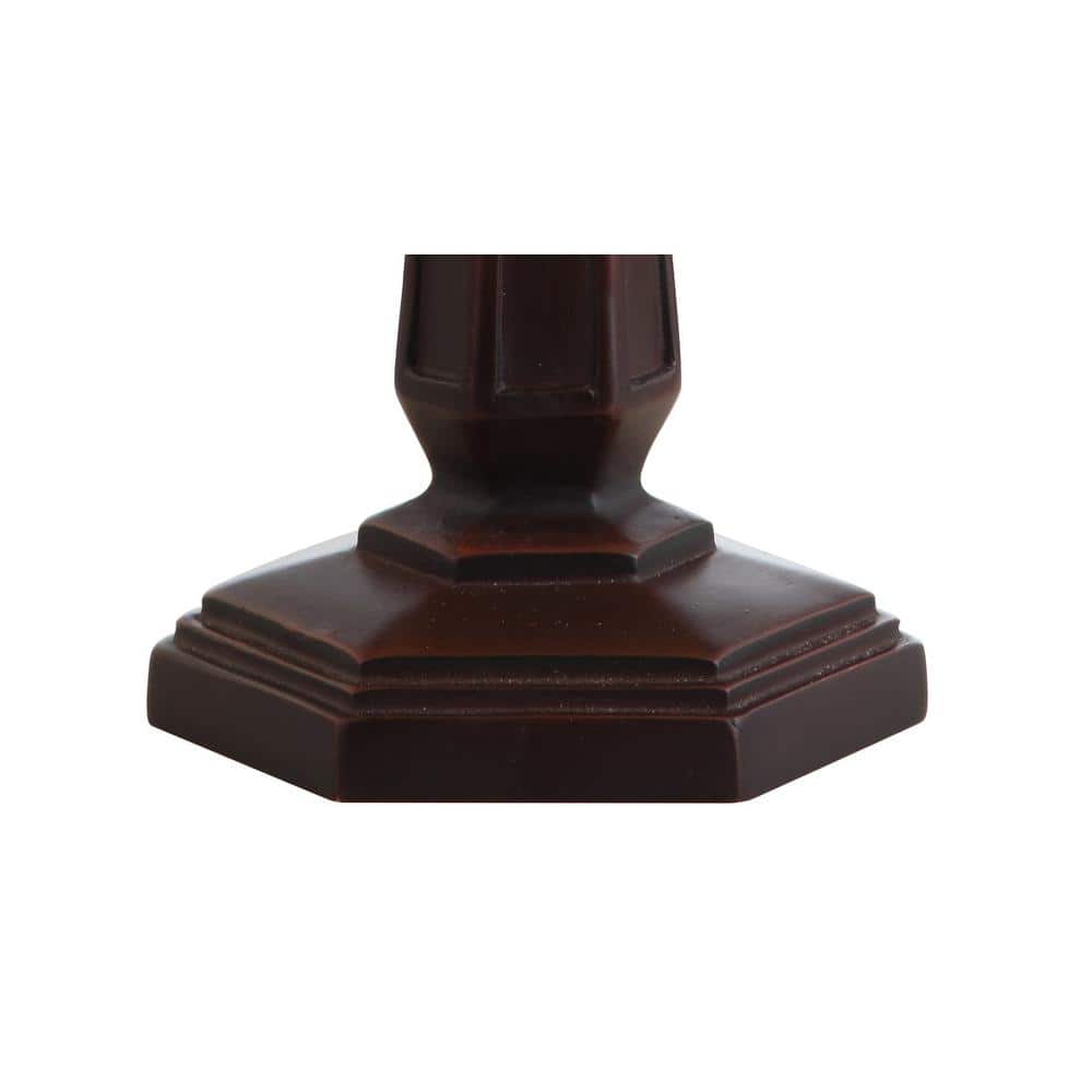 Carter 12" Bronze Stained Glass LED Table Lamp