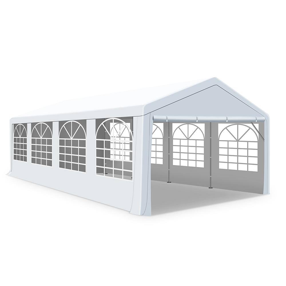 13 ft. x 26 ft. Outdoor Galvanized Steel Party Tent, Heavy Duty Wedding Tent, Commercial Event Shelter Canopy price history on PriceWatchPro