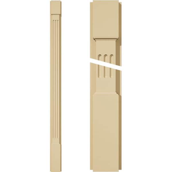 Ekena Millwork 2 in. D x 4 in. W x 60 in. L Primed Polyurethane Pilaster 1- Pack