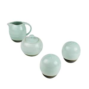 11 fl.oz. Diana Green Porcelain Breakfast Accessory Set