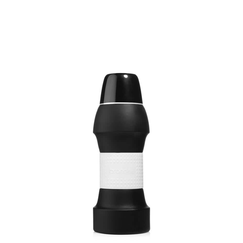 Compact Black and White Silicone Travel Bidet with Retractable Nozzle
