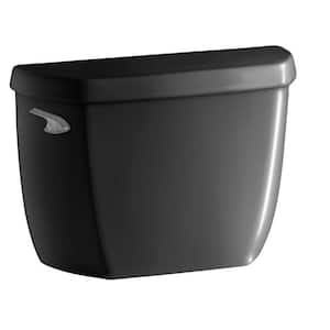 Wellworth Classic 1.28 GPF Single Flush Toilet Tank Only with Class Five Flushing Technology in Black Black