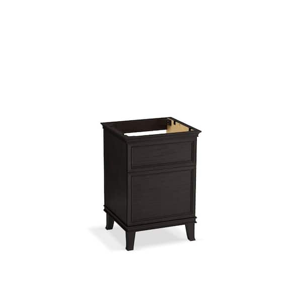 KOHLER Artifacts 24 in. x 21.89 in. D x 34.49 in. H Bath Vanity Cabinet without Top in Carbon Oak
