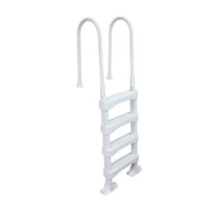 In-Pool 4 Step Ladder for 60 in. Swimming Pool Walls in White Above Ground