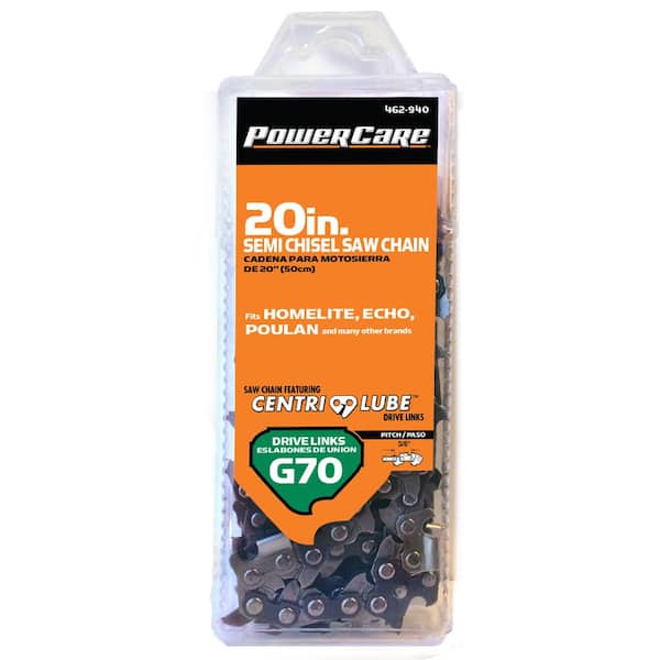 Powercare 20 in. G70 Semi Chisel Chainsaw Chain