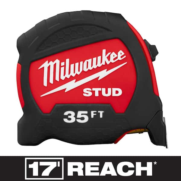 Milwaukee 35 ft. x 1-5/16 in. Gen II STUD Tape Measure with 17 ft. Reach