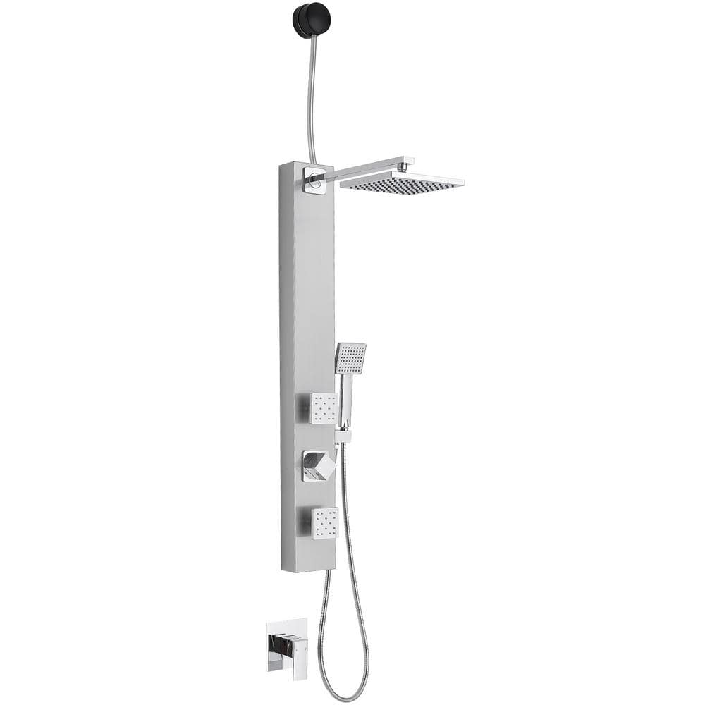 Black Nickel Brushed Shower Panel Column towers 304 Stainless Steel Wa – La  Moderno