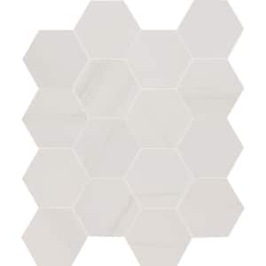 Ader Pamplona 3 Inch Hexagon 12 in. x 12 in. Matte Porcelain Mosaic Tile (7 sq. ft./case)