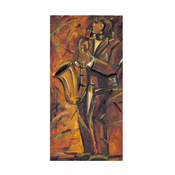 Trademark Fine Art Jazz II by Joarez Floater Frame Abstract Wall Art 19 in. x 10 in.