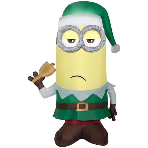 3.5 ft. H x 1.5 ft. W Airblown Kevin as Elf with Bell Christmas Inflatable