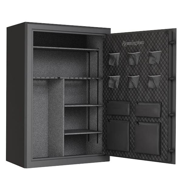 42 + 6-Gun Fireproof Gun Safe with Electronic Lock, Rich Gray Hammertone Finish
