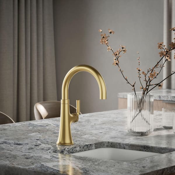 Tone Swing Spout Bar Faucet in Brushed Gold