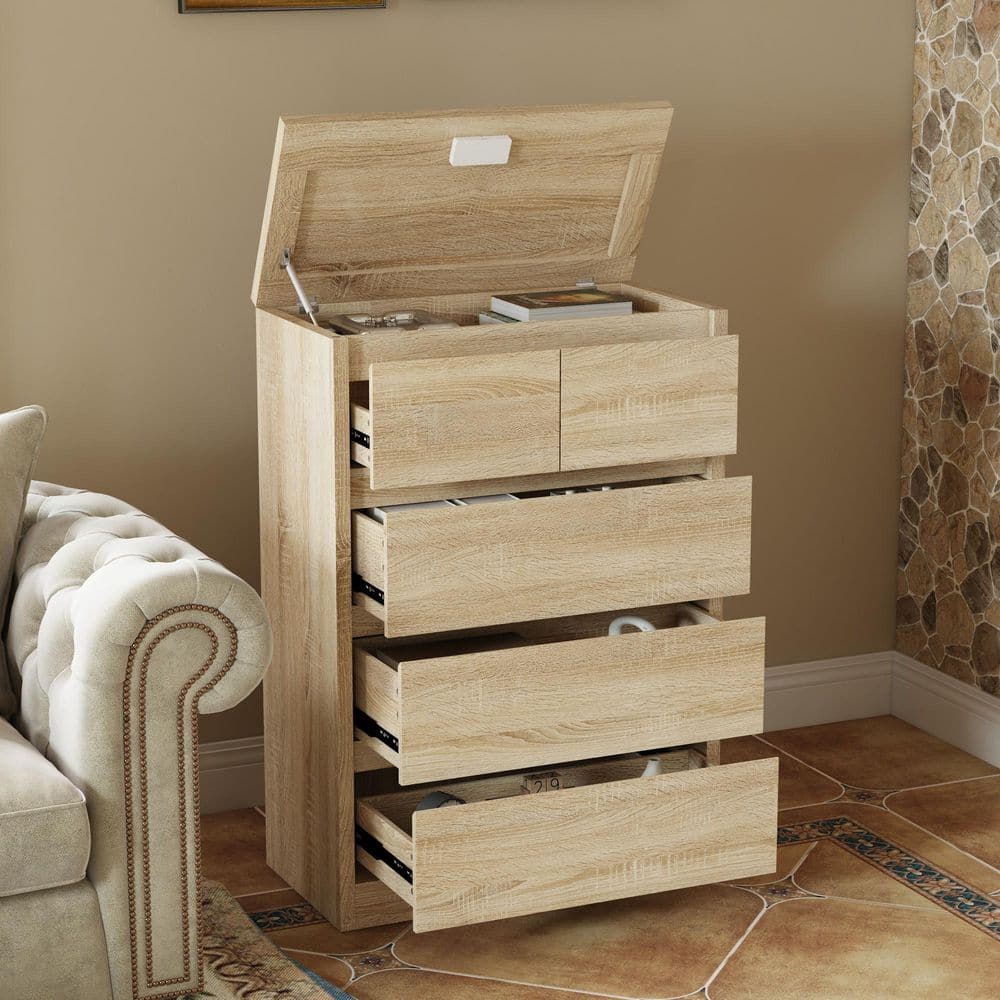 draw drawers バックオープンTシャツ ベージュ Savanna 4 Drawers Chest, Storage Cabinet with Doors | Sicotas