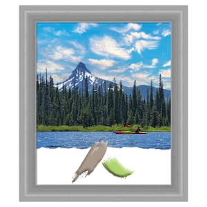 Peak Polished Nickel Narrow Picture Frame Opening Size 20 x 24 in.