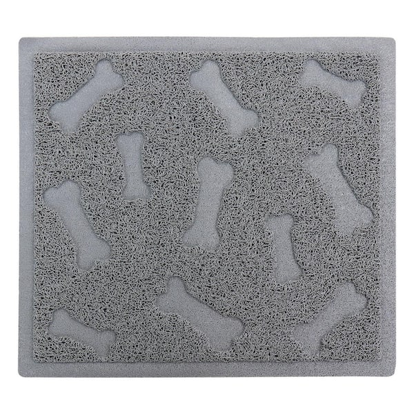 Gibson Everyday Pet Elements 17.7 x 15.75 Inch Dog Bone Placemat in Grey