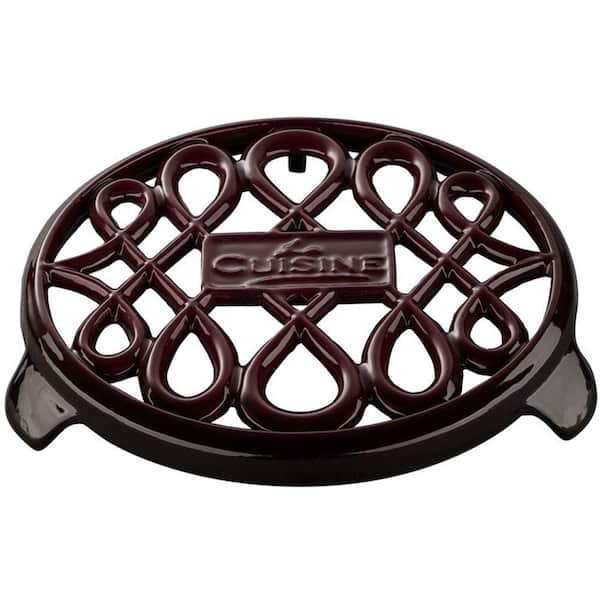 La Cuisine Cast Iron Non-slip Ruby Trivet
