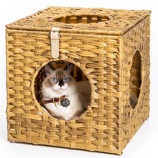 cat wicker house