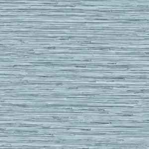 Tiki Texture Faux Grasscloth Moonstone Vinyl Peel and Stick Wallpaper Roll ( Covers 30.75 sq. ft. )