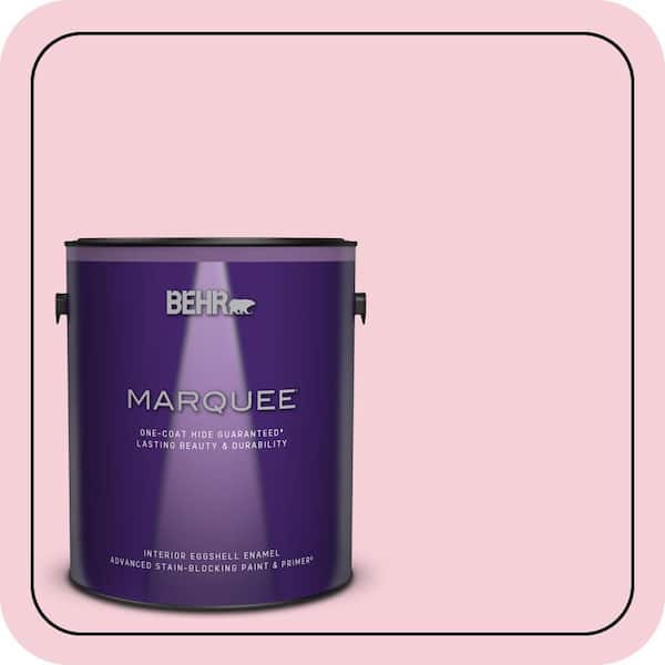BEHR MARQUEE 1 gal. #120C-1 April Blush Eggshell Enamel Interior Paint & Primer