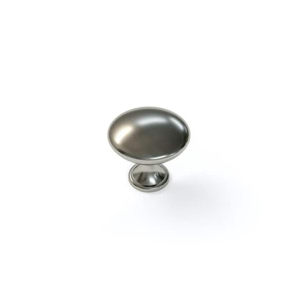 NewAge Products Home Kitchen 1.15 in. Brushed Black Nickel Contemporary Rounded Cabinet Knob