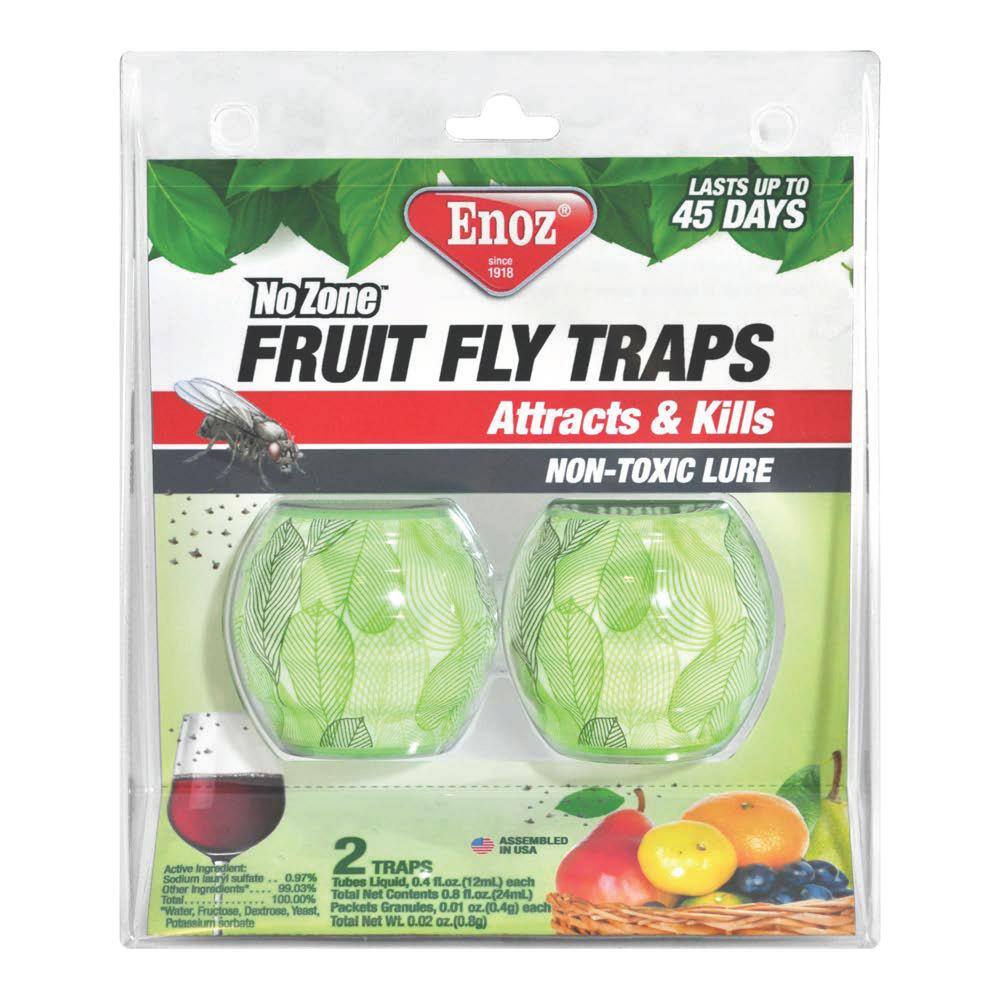 UPC 070922051534 product image for Enoz Fruit Fly Traps (2-Pack), Green | upcitemdb.com