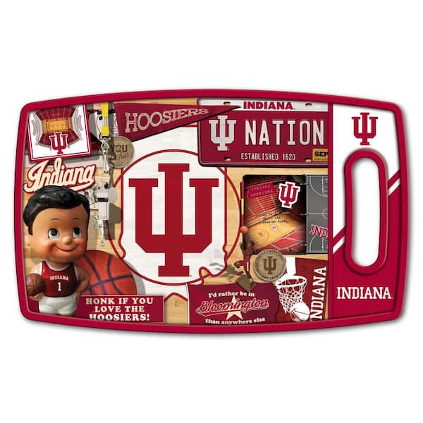 YouTheFan NCAA Indiana Hoosiers Retro Series Polypropyene Cutting Board