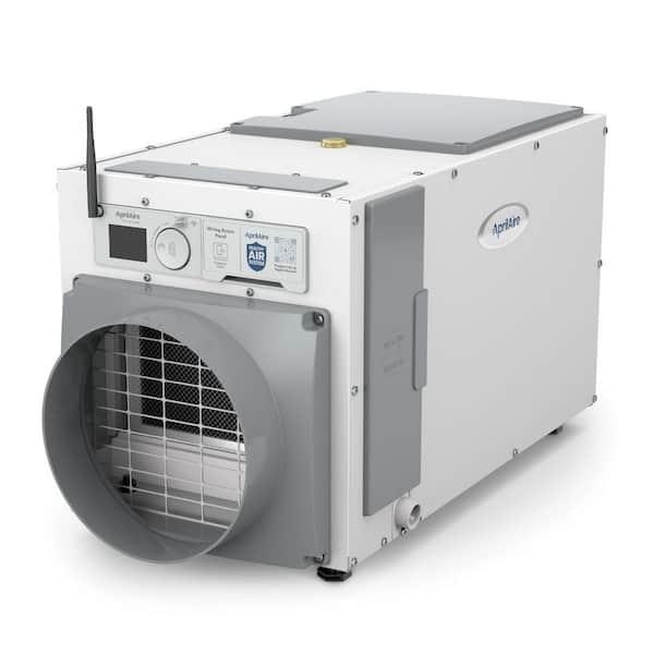 Wi-Fi 80 pt. 4,400 sq. ft. Bucketless Dehumidifier in. Gray for Crawl Spaces, Basements, Whole Houses