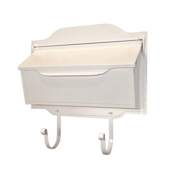 SPECIAL LITE PRODUCTS Contemporary White Wall Mount Horizontal Mailbox ...