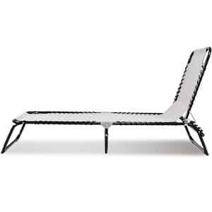 Metal Outdoor Chaise Lounge Foldable Adjustable Backrest