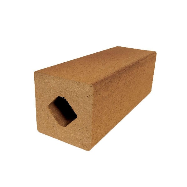 MoistureShield Vantage 4-1/4 in. x 4-1/4 in. x 51 in. Rustic Cedar Solid Composite Square Post with Center Chase