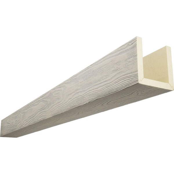 Ekena Millwork Endurathane 6 in. H x 6 in. W x 12 ft. L Sandblasted Driftwood Faux Wood Beam