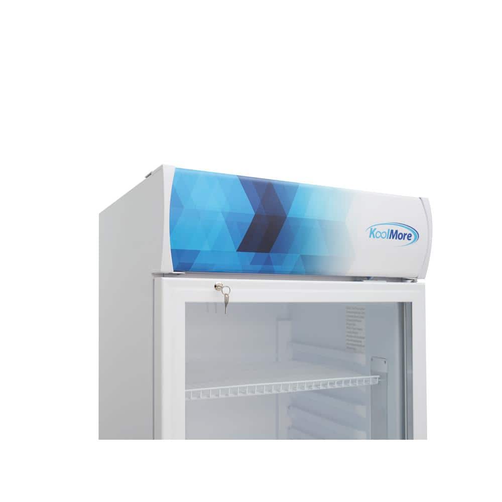 24 in. White One-Door Commercial Merchandiser Refrigerator