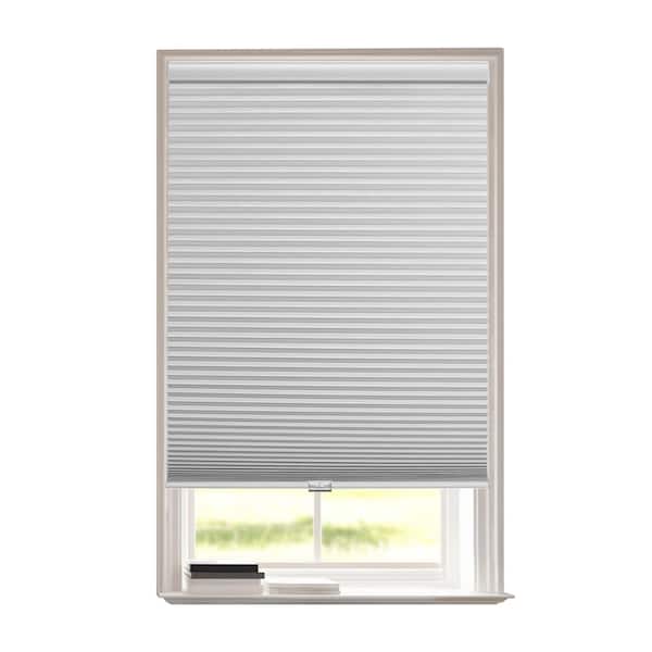 Lumi Home Furnishings White Cordless Polyester 9/16 In. Cellular Room Darkening POSH Shades 30 in. W x 64-in L