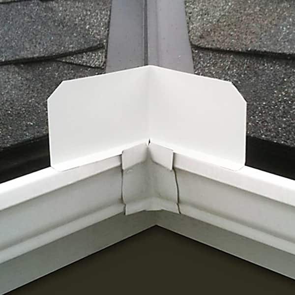 0.75 in. K-Style Gutter Aluminum Gutter Guard Splash Shield (2-Pack)